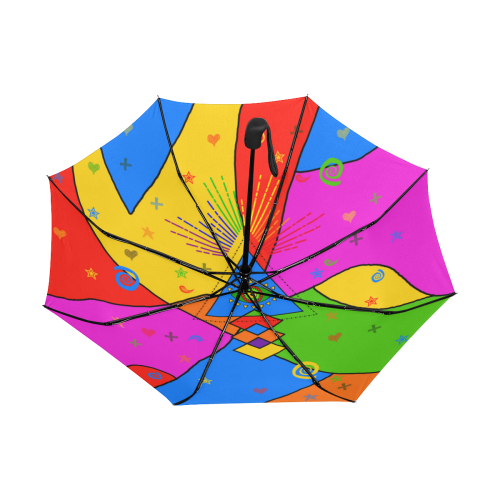 All Seeing Eye Popart Anti-UV Auto-Foldable Umbrella (Underside Printing) (U06)