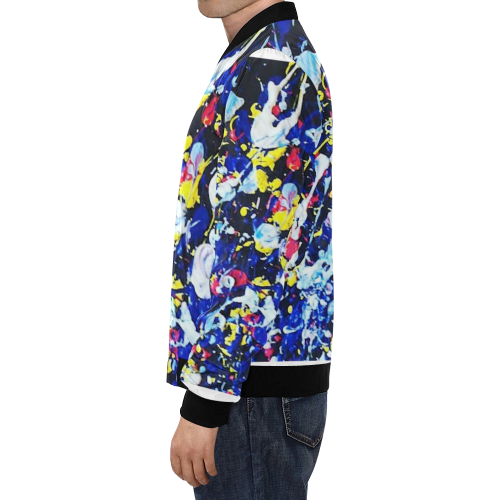 colorful abstract All Over Print Bomber Jacket for Men (Model H19)