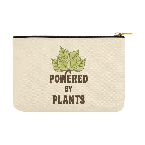 Powered by Plants (vegan) Carry-All Pouch 12.5''x8.5''