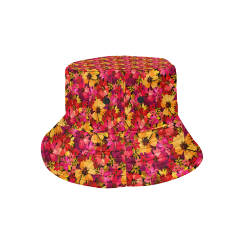 Flower Pattern All Over Print Bucket Hat