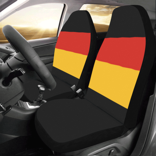 German Flag Colored Stripes Car Seat Covers (Set of 2)