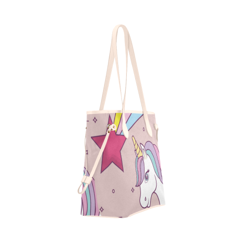 unicorn Clover Canvas Tote Bag (Model 1661)