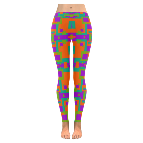 tangerine dream Women's Low Rise Leggings (Invisible Stitch) (Model L05)