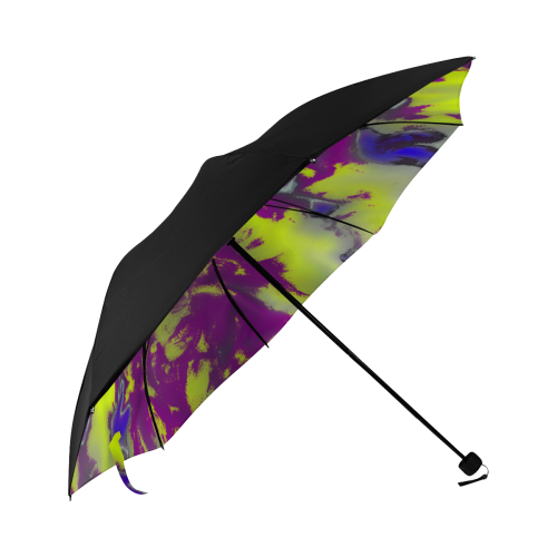 Digital Art Purple Lemon Anti-UV Foldable Umbrella (Underside Printing) (U07)