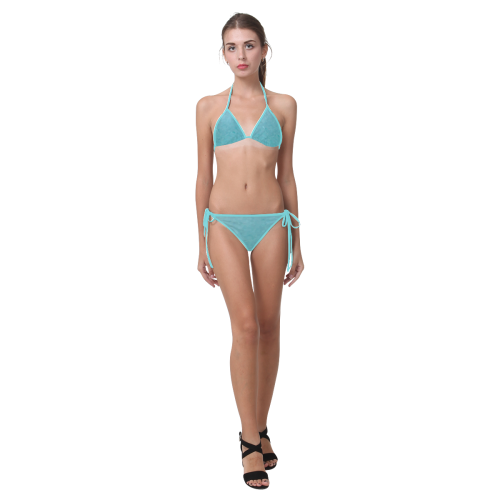 Sint Maarten Ocean Blue Mosaics Custom Bikini Swimsuit (Model S01)