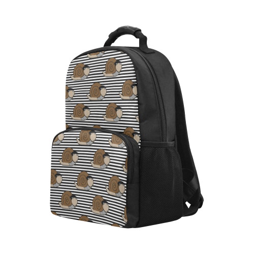 Escargot ~ French Snail Unisex Laptop Backpack (Model 1663)