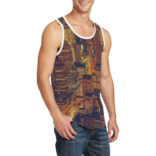NYC LARGE Men's All Over Print Tank Top (Model T57)