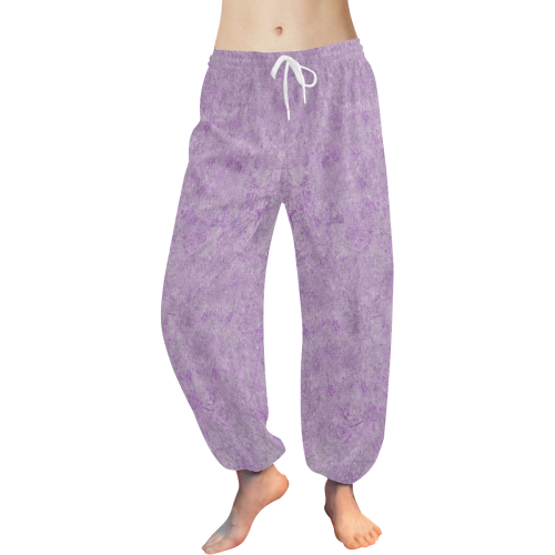 Lavender Elegance Women's All Over Print Harem Pants (Model L18)