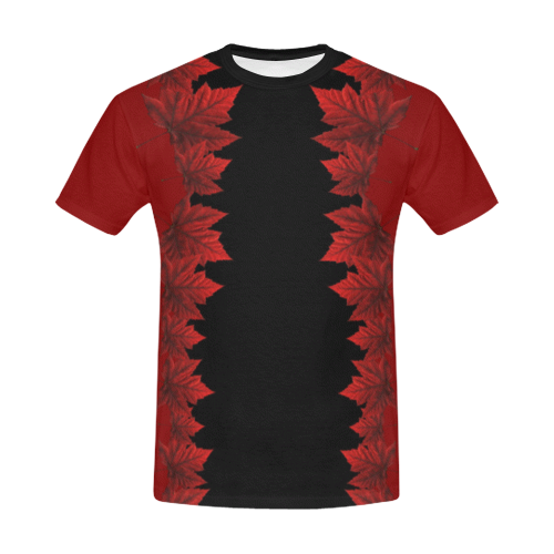 Canada Maple Leaf T-shirts Plus Size All Over Print T-Shirt for Men/Large Size (USA Size) Model T40)