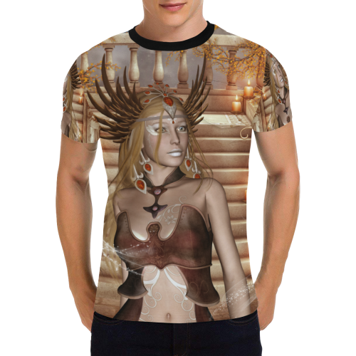 Beautiful fairy Men's All Over Print T-Shirt with Chest Pocket (Model T56)