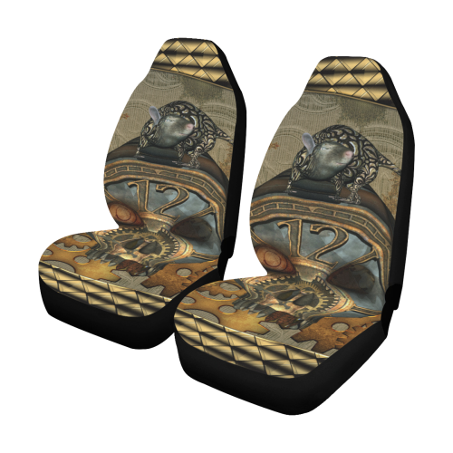 Awesome steampunk skull Car Seat Covers (Set of 2)