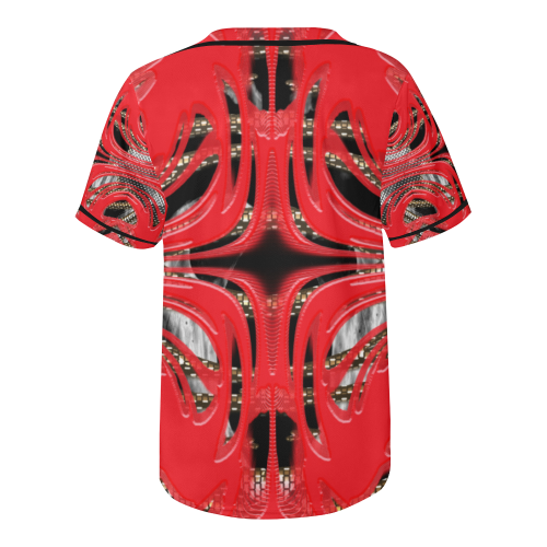 Red Hook Cage Crew All Over Print Baseball Jersey for Men (Model T50)
