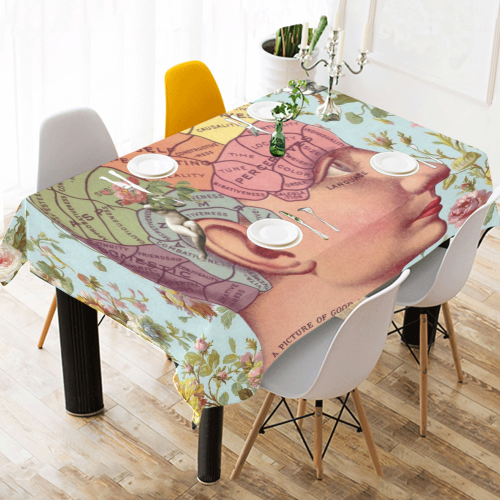 A Picture of Good Health Cotton Linen Tablecloth 52"x 70"