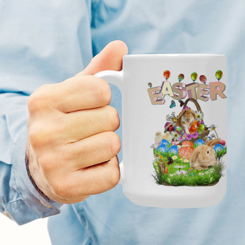 Happy Easter Custom Ceramic Mug (15OZ)