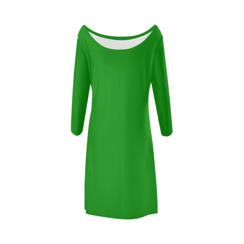 color green Bateau A-Line Skirt (D21)