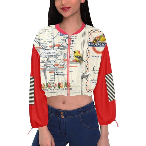 You Like This Underground Cropped Chiffon Jacket for Women (Model H30)