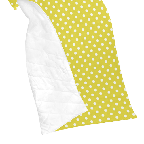 Yellow Polka Dot Quilt 60"x70"