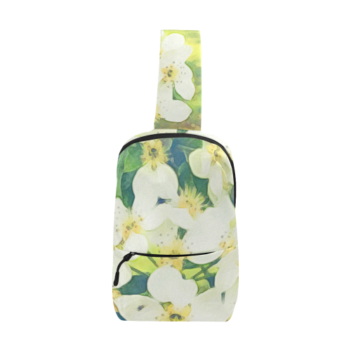 Pear Blossom.Inspired by the Magic Island of Gotland. Chest Bag (Model 1678)
