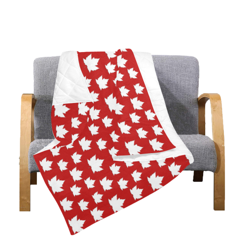 Canada Quilts Cute Canada Maple Leaf Bedding Quilt 60"x70"