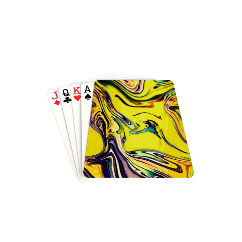 Yellow marble Playing Cards 2.5"x3.5"