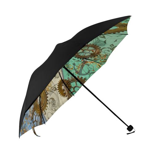Nautical Steampunk Anti-UV Foldable Umbrella (Underside Printing) (U07)