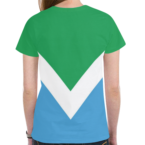 Vegan Flag New All Over Print T-shirt for Women (Model T45)