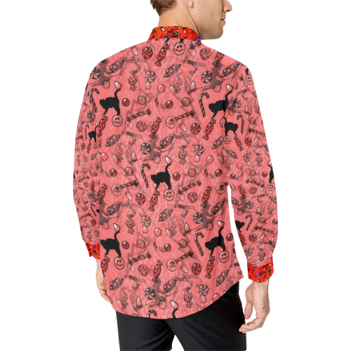 Halloween Candy by Artdream Men's All Over Print Casual Dress Shirt (Model T61)