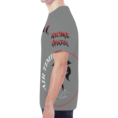 SHARKAIRTIME LOGO New All Over Print T-shirt for Men/Large Size (Model T45)