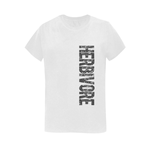 Herbivore (vegan) Women's T-Shirt in USA Size (Two Sides Printing)