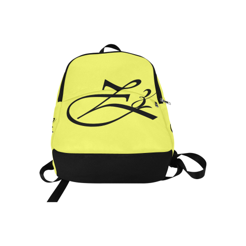 Alphabet Z Light Yellow Fabric Backpack for Adult (Model 1659)