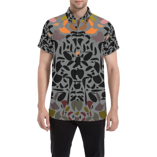 zappwaits z311 Men's All Over Print Short Sleeve Shirt/Large Size (Model T53)