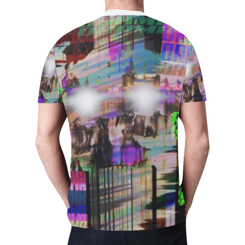 Abstract New All Over Print T-shirt for Men/Large Size (Model T45)