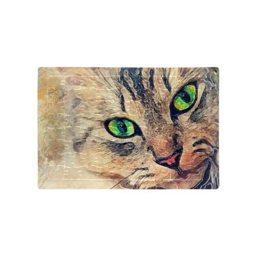 cat Pixie #cat #cats #kitty A4 Size Jigsaw Puzzle (Set of 80 Pieces)