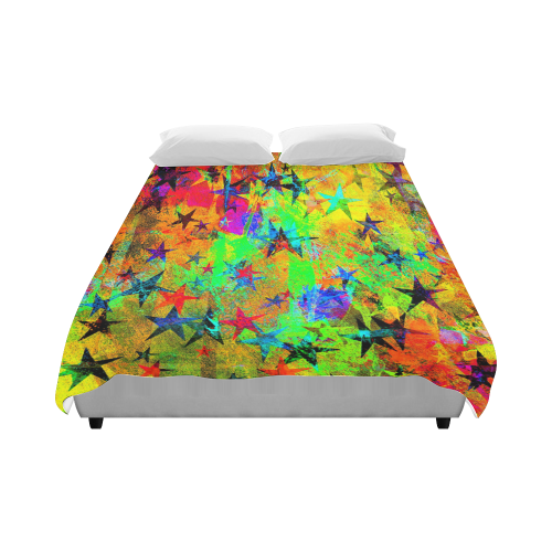 stars and texture colors Duvet Cover 86"x70" ( All-over-print)