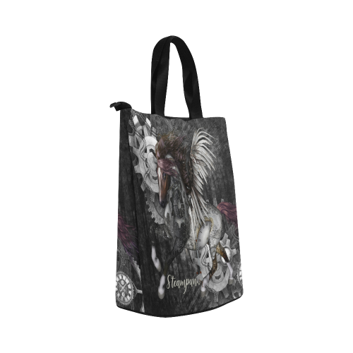 Aweswome steampunk horse with wings Nylon Lunch Tote Bag (Model 1670)