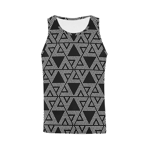 Polka Dots Party All Over Print Tank Top for Men (Model T43)