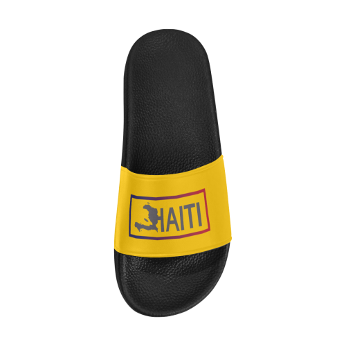 Yellow Men's Slide Sandals/Large Size (Model 057)