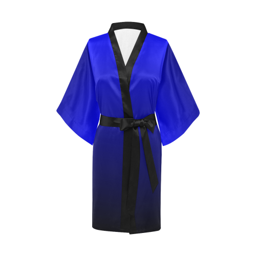Royal Blue and Black  Ombre Kimono Robe
