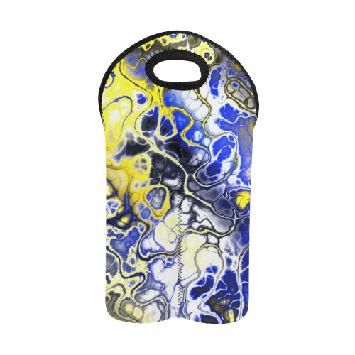 awesome fractal 35A by JamColors 2-Bottle Neoprene Wine Bag