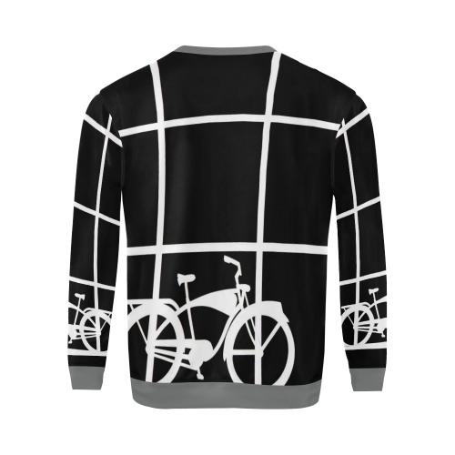 SLATENPANEZ All Over Print Crewneck Sweatshirt for Men/Large (Model H18)