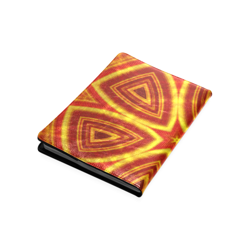 red and gold kaleidoscope Custom NoteBook B5