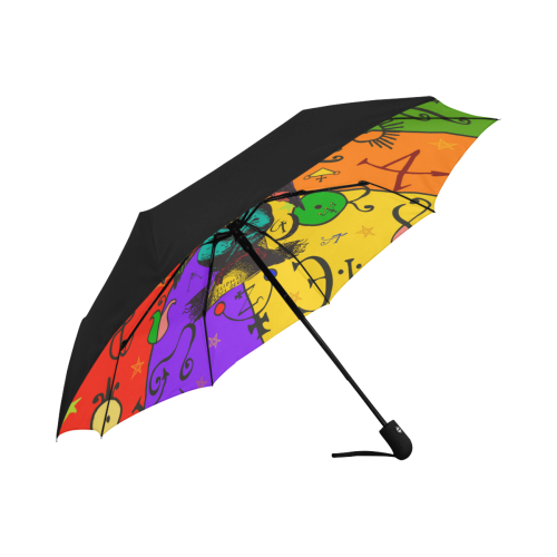 Awesome Baphomet Popart Anti-UV Auto-Foldable Umbrella (Underside Printing) (U06)