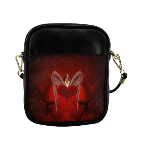 Heart with wings Sling Bag (Model 1627)