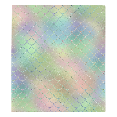 Pastel Mermaid Sparkles Quilt 70"x80"