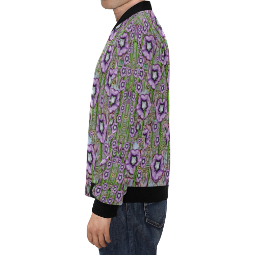 Jungle fantasy flowers climbing to be in freedom All Over Print Bomber Jacket for Men/Large Size (Model H19)