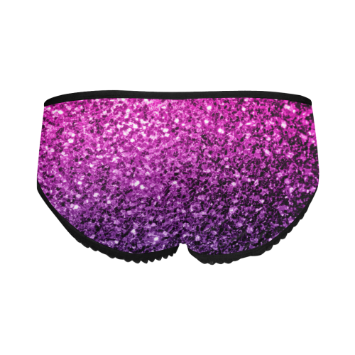 Beautiful Purple Pink Ombre glitter sparkles Women's All Over Print Classic Briefs (Model L13)