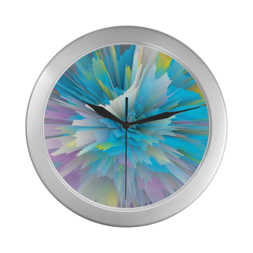 100996 Silver Color Wall Clock