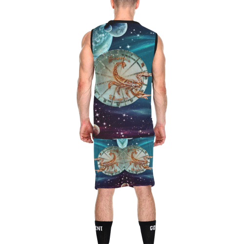 Scorpio and Planets All Over Print Basketball Uniform