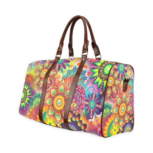 Colorful Abstract Waterproof Travel Bag/Small (Model 1639)