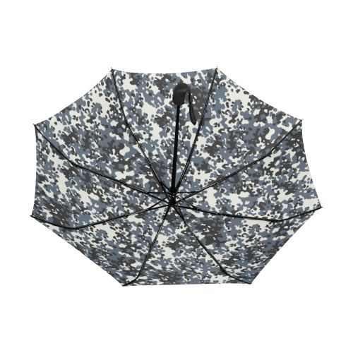 Urban City Black/Gray Digital Camouflage Anti-UV Auto-Foldable Umbrella (Underside Printing) (U06)